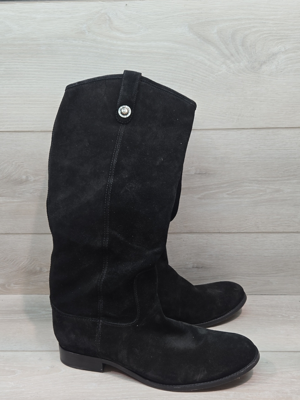 Frye Women 4015 Tall Riding Suede Boots Shoes Sz 11B